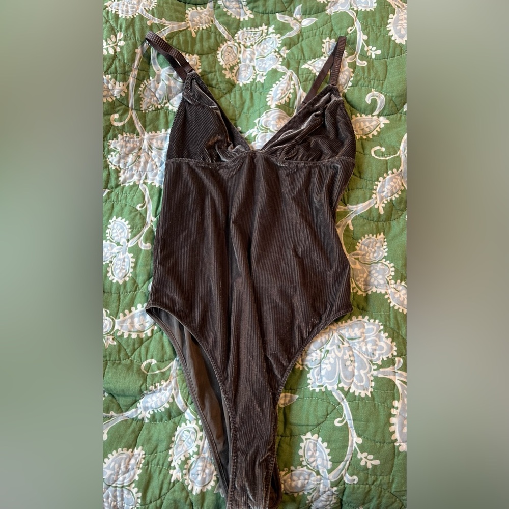 grey/purple body suit, from Urban Outfitters brand: out from under for urban